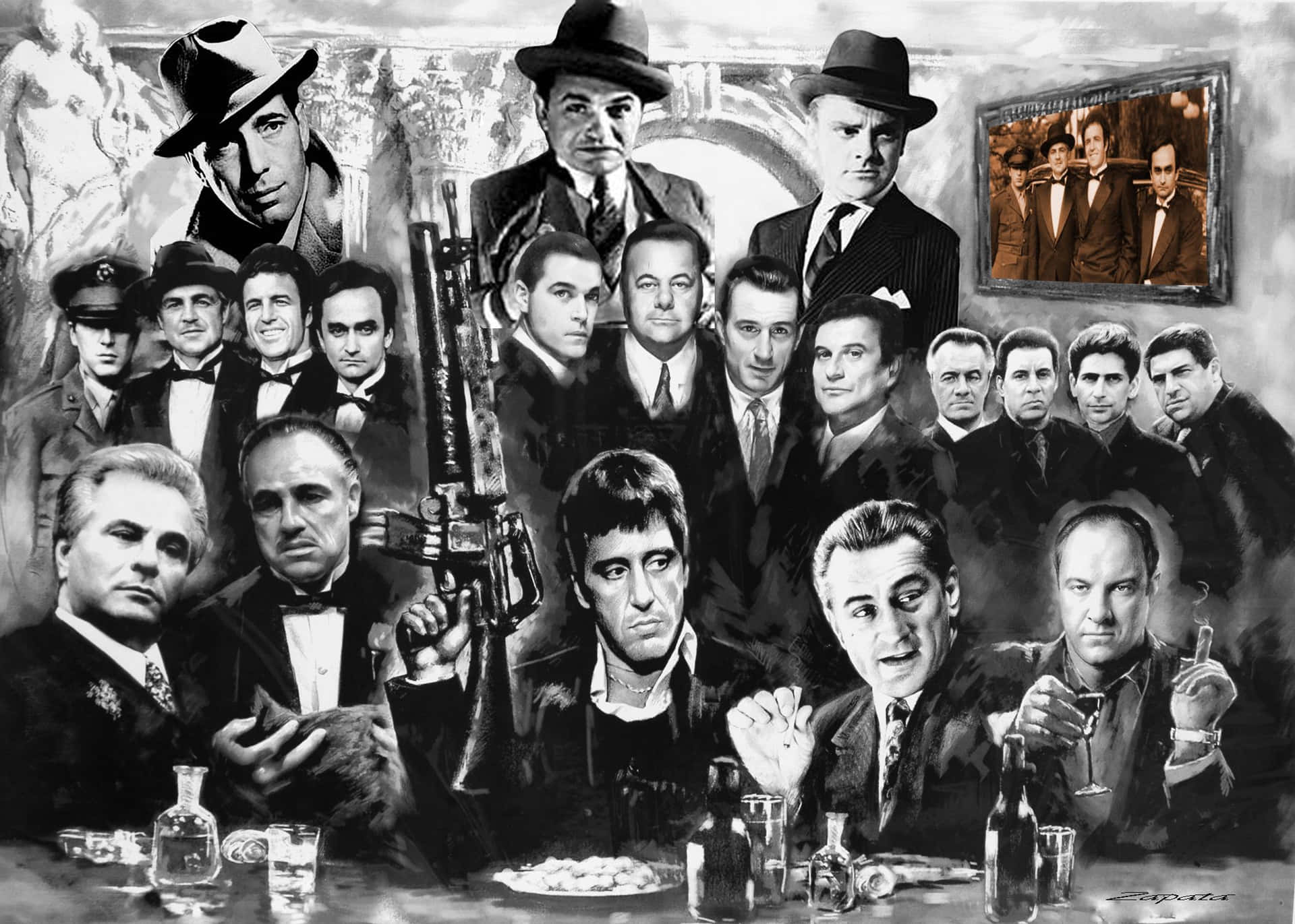 Deroriginale Coole Gangster Des Kinos Wallpaper