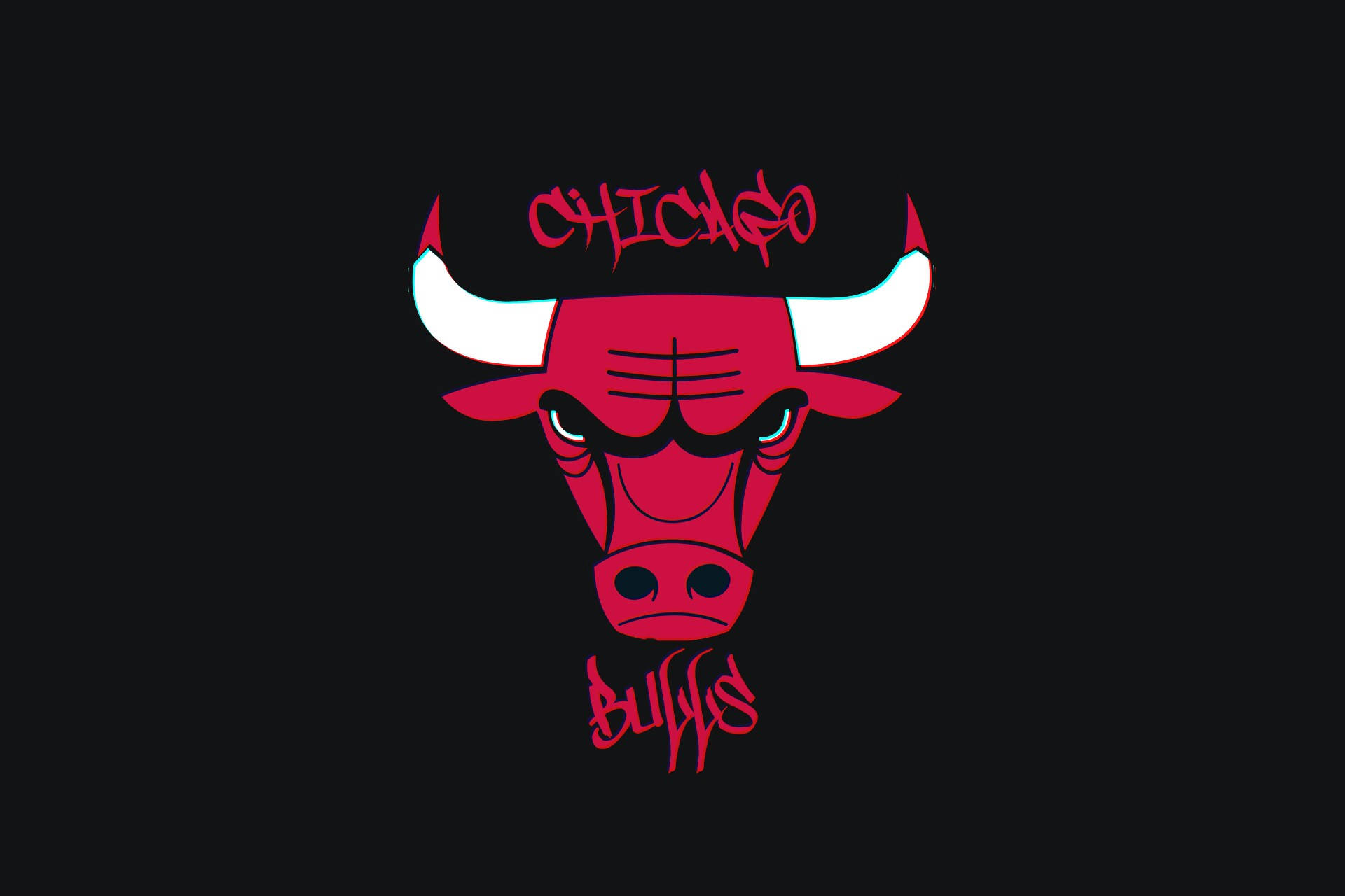 Logode Los Chicago Bulls En La Computadora Portátil Genial Fondo de pantalla