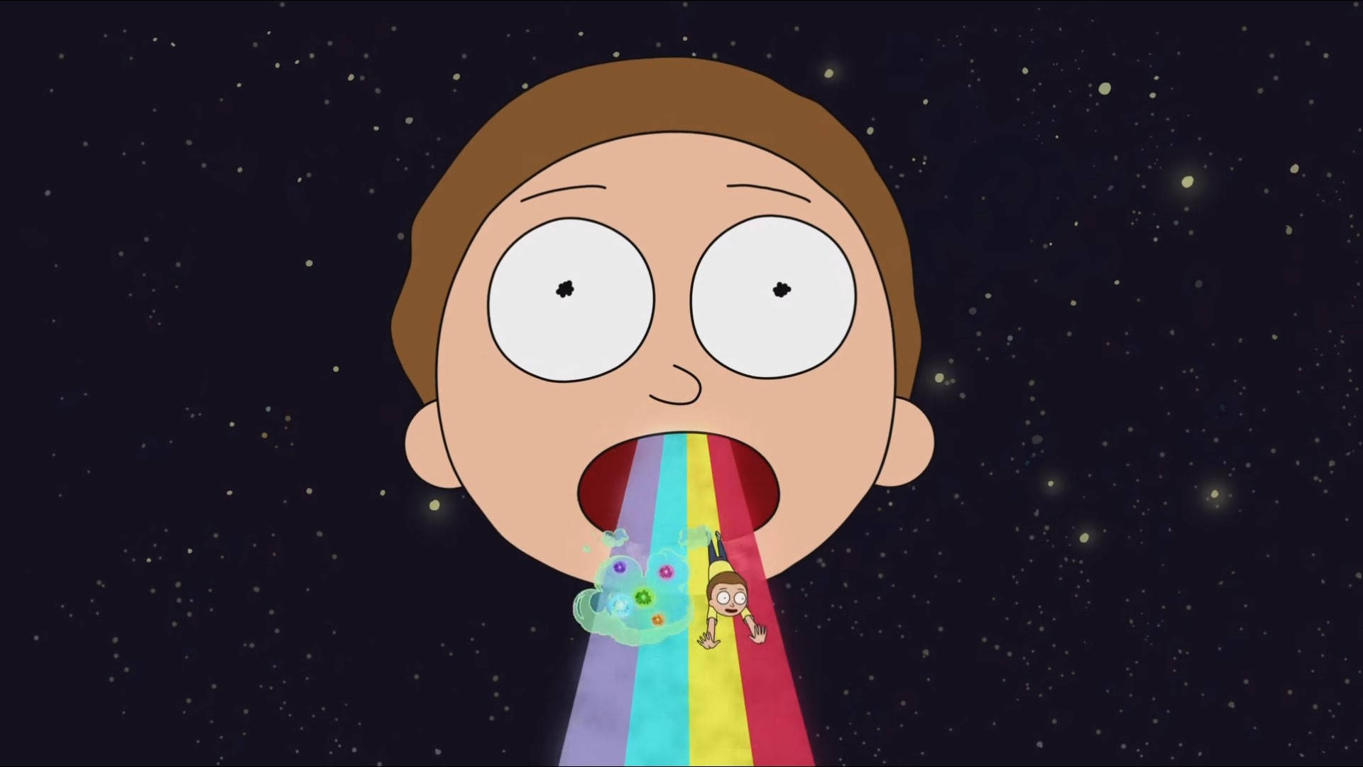 Morty And Fart Dope Laptop Wallpaper