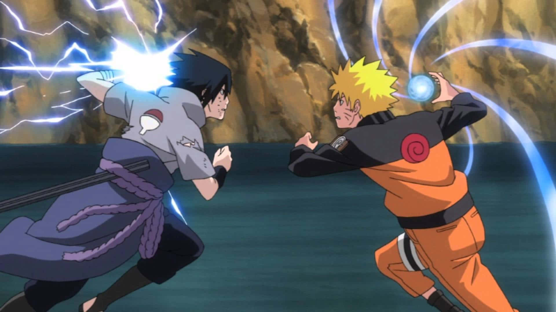 Dope Naruto Versus Sasuke Fight Still Wallpaper
