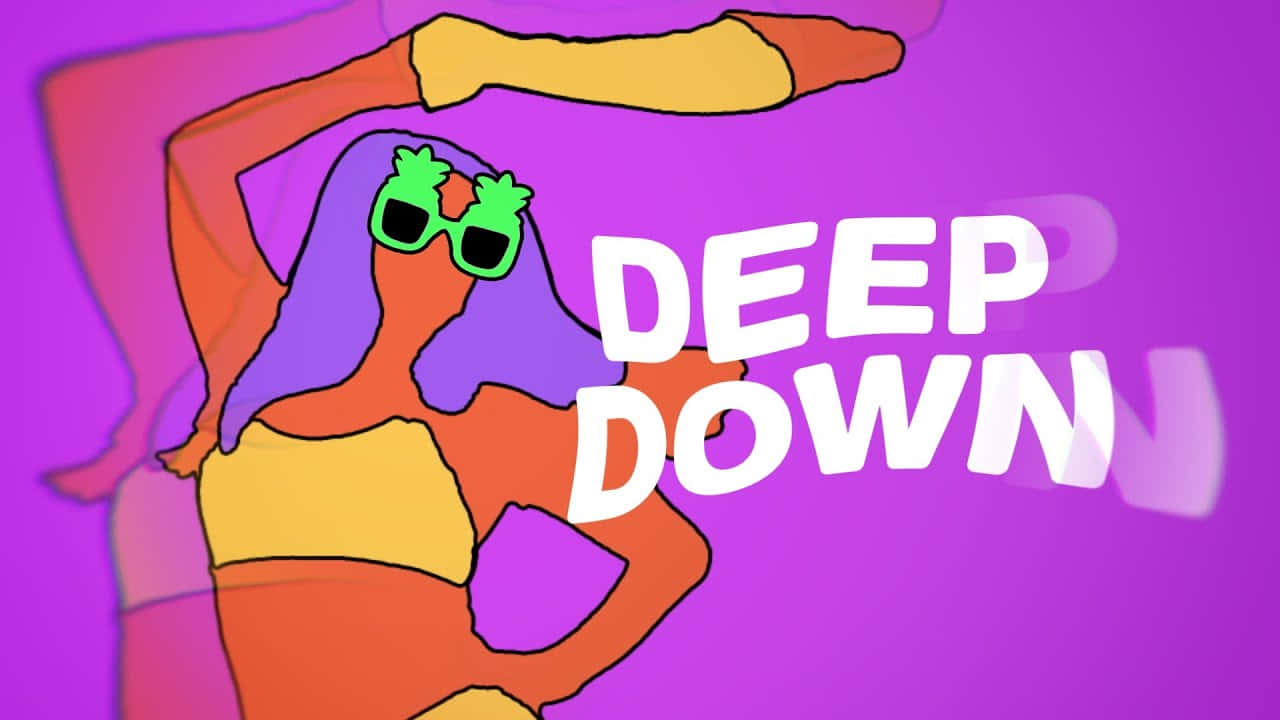 Deep Down - A Cartoon Girl In Sunglasses