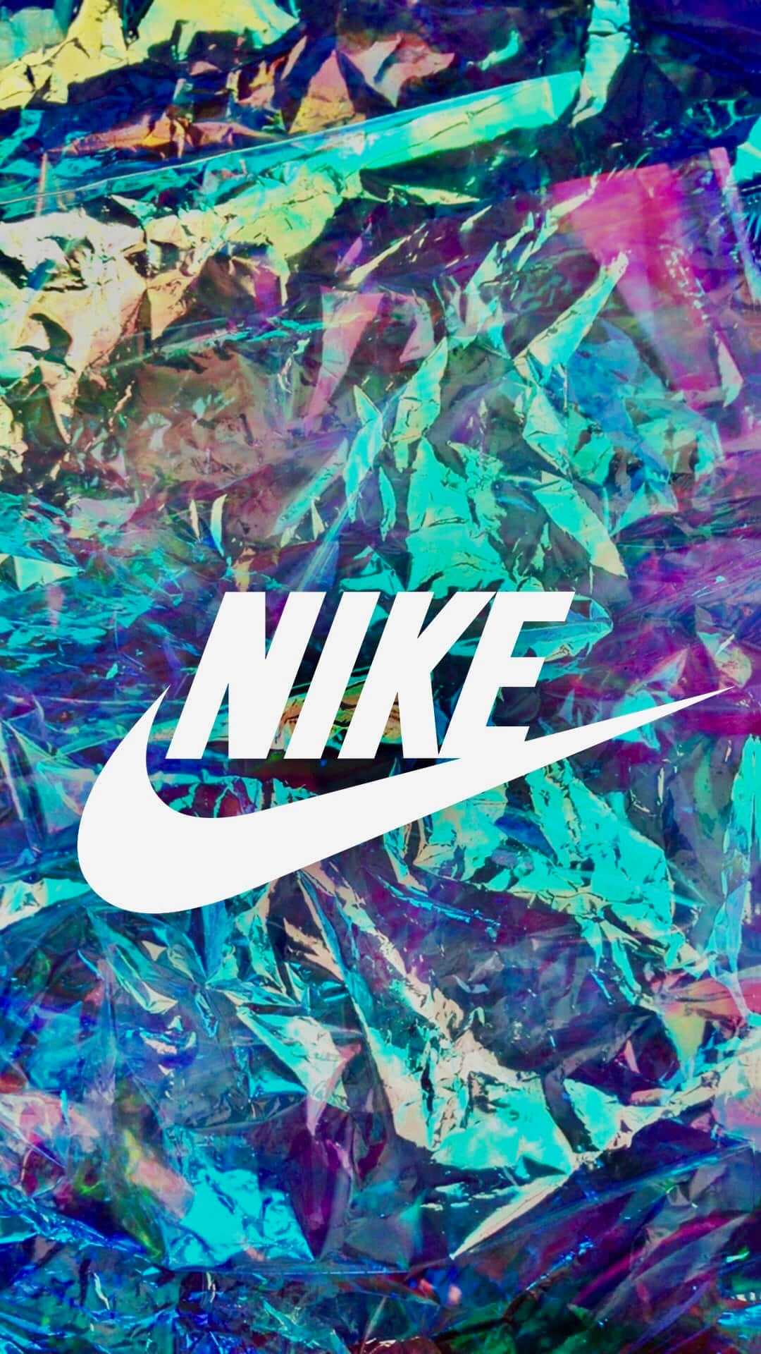 Nikelogotypen På En Färgglad Bakgrund Wallpaper