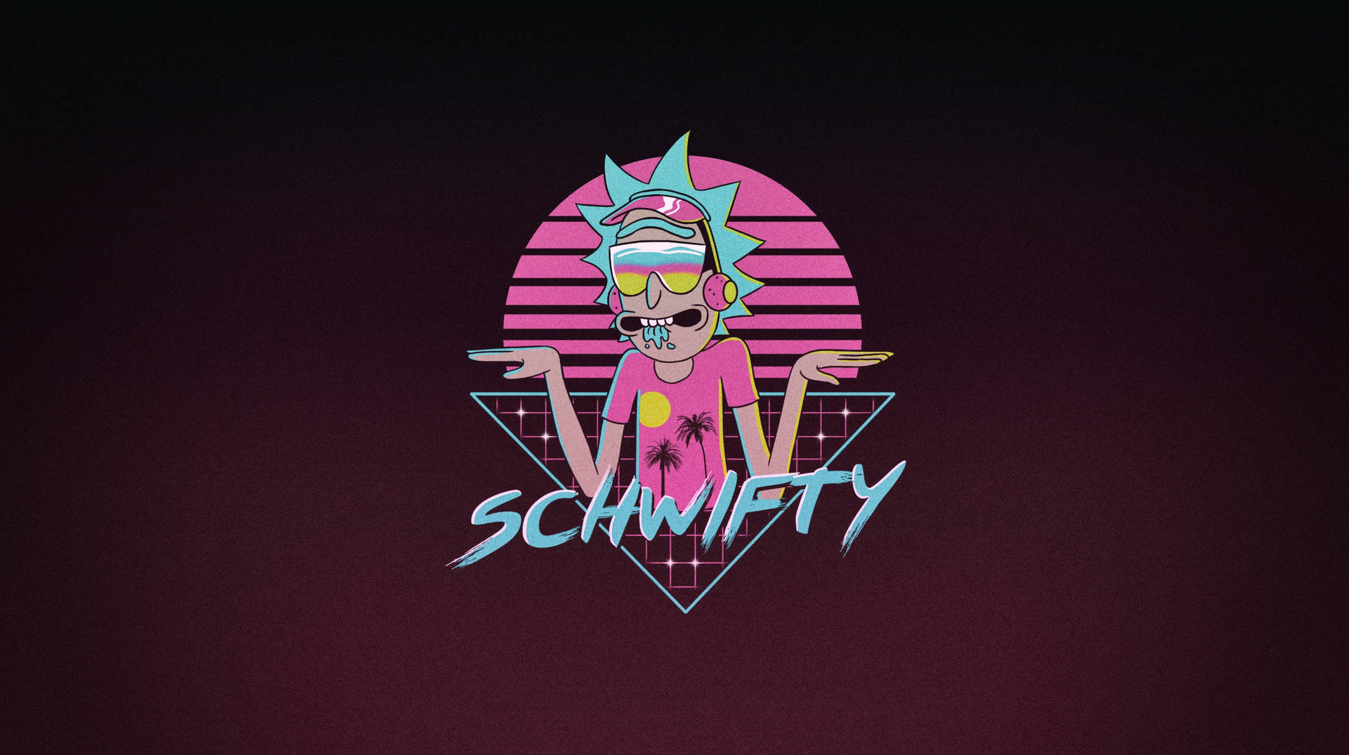 Dope Rick And Morty Dj Background