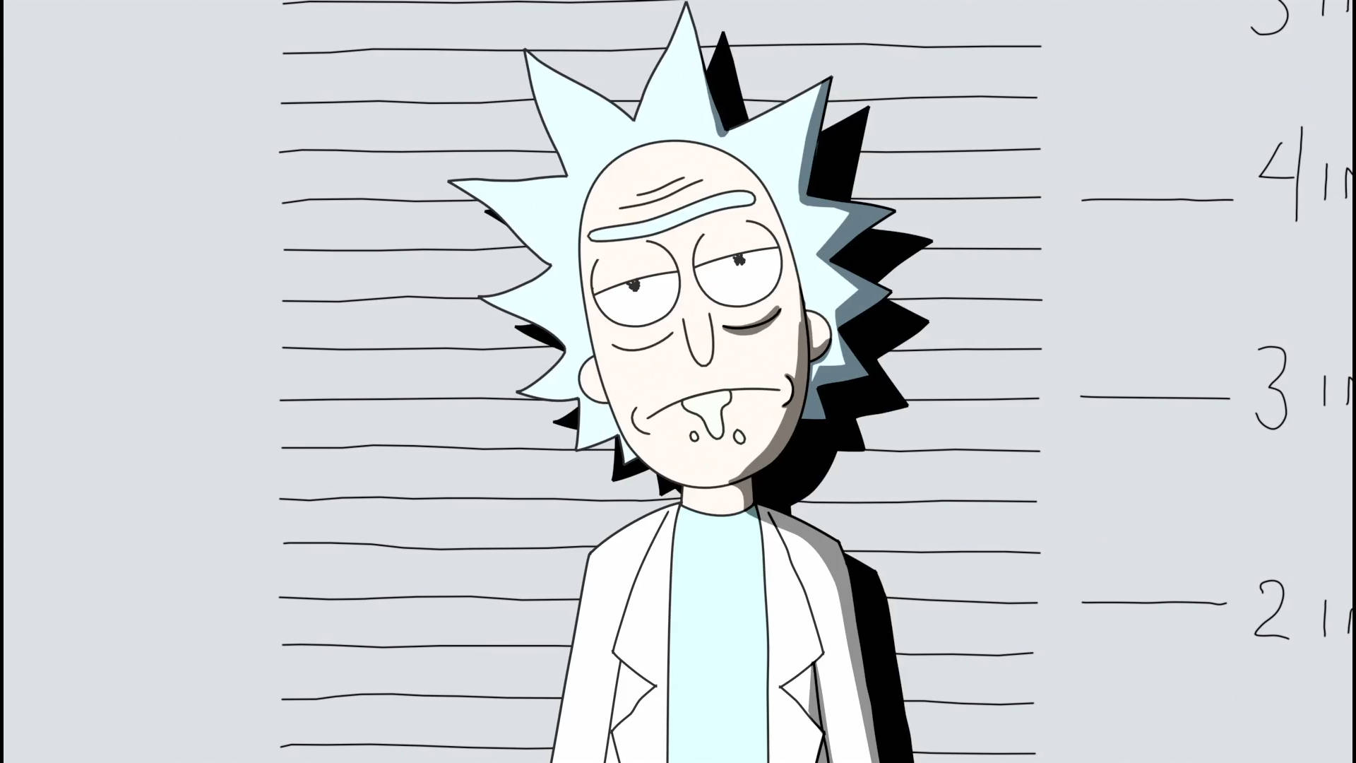 Dope Rick And Morty Police Shot Background