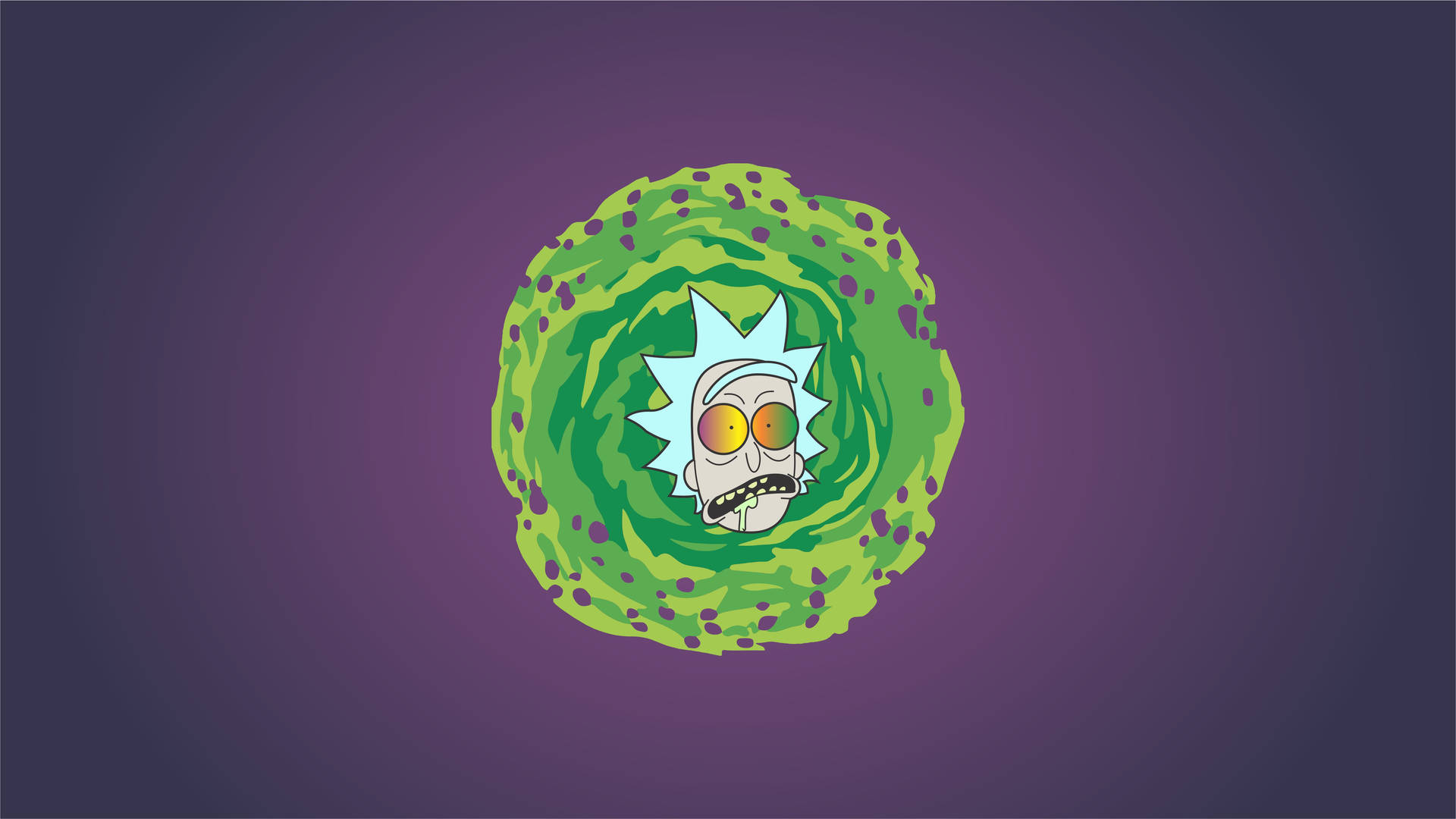 Dope Rick And Morty Simple Art Wallpaper
