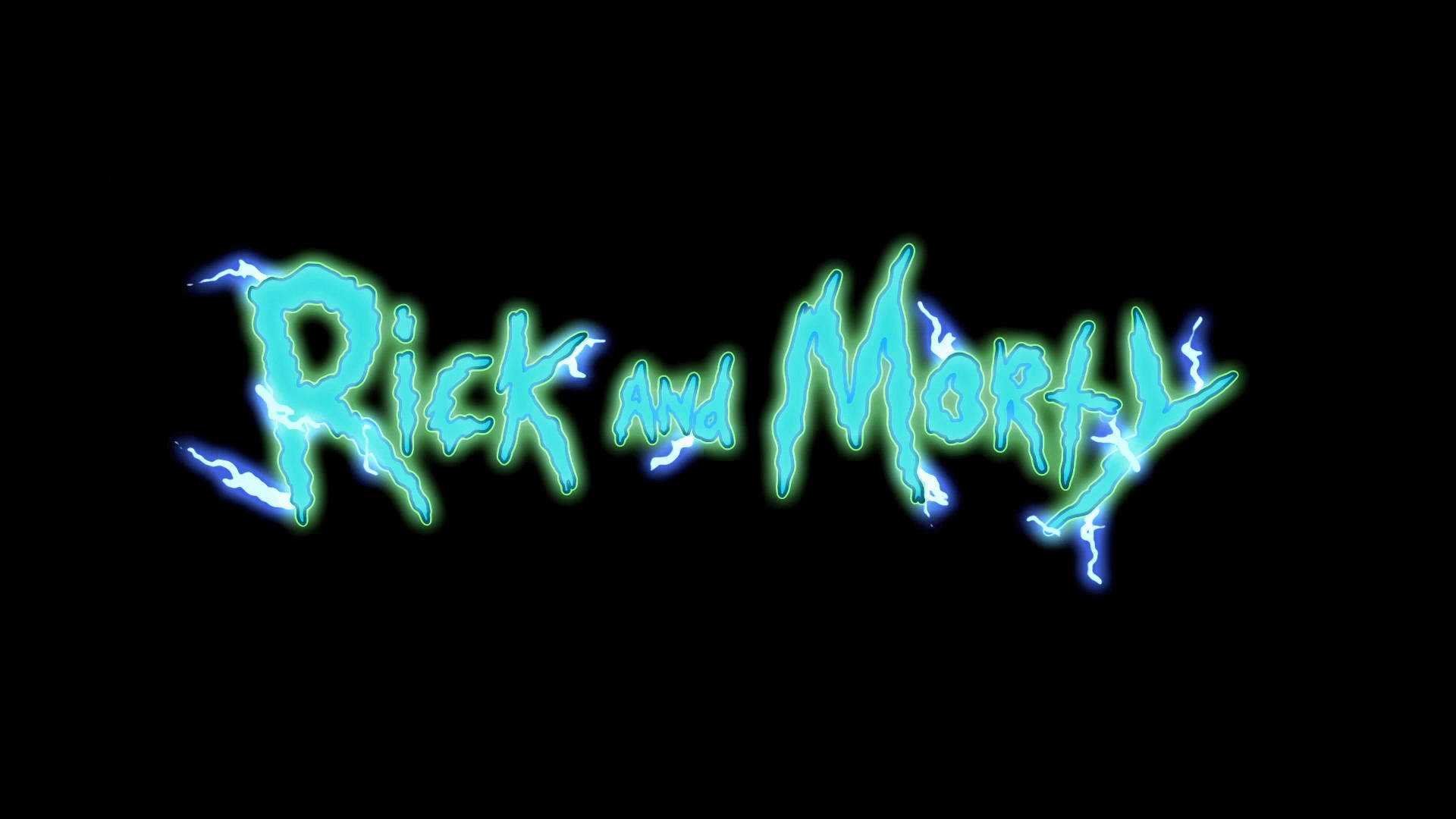 Dope Rick And Morty Title Wallpaper