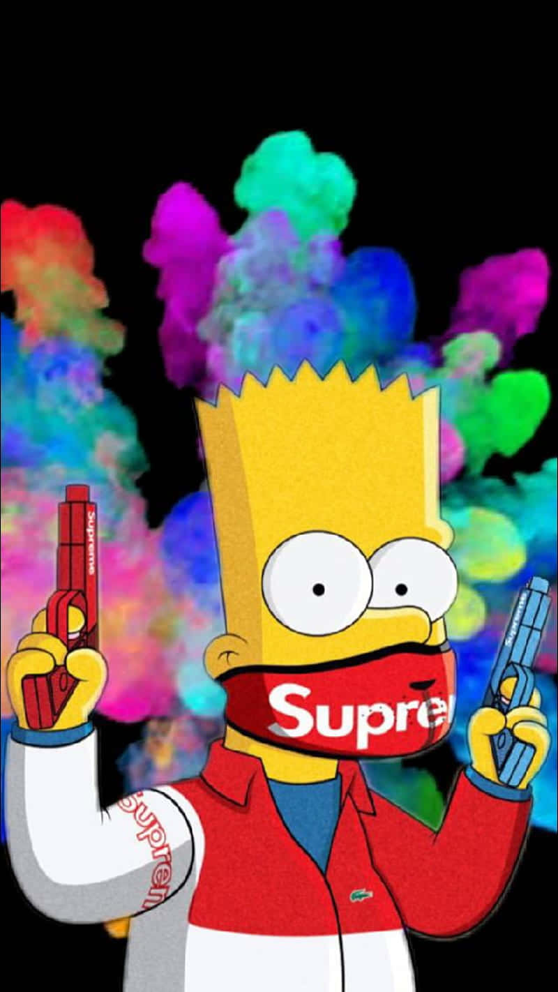 The Dope Simpsons Taking On The World Wallpaper