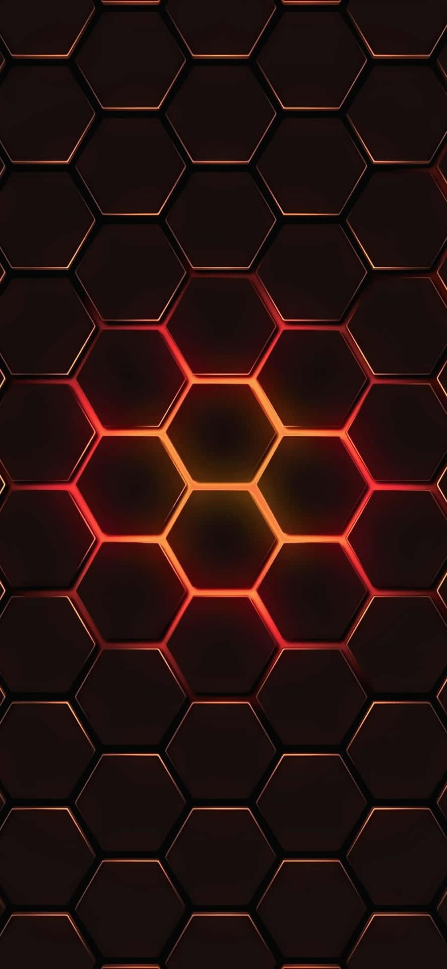 Unpatrón Hexagonal Rojo Y Elegante De Tumblr Fondo de pantalla