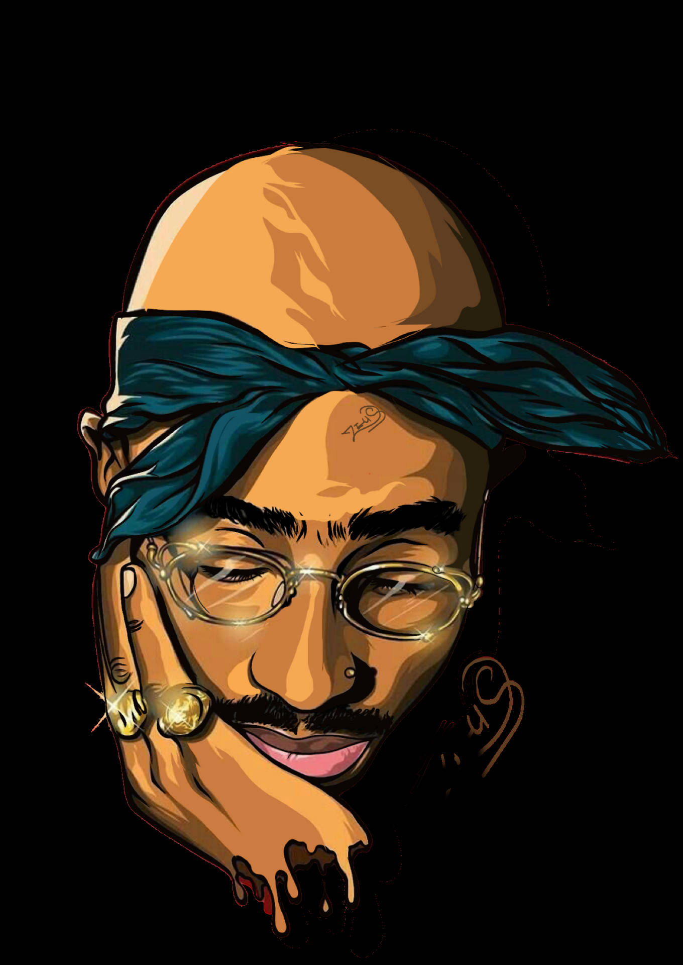 Lev den legendariske rapper, Tupac Shakur, evigt! Wallpaper