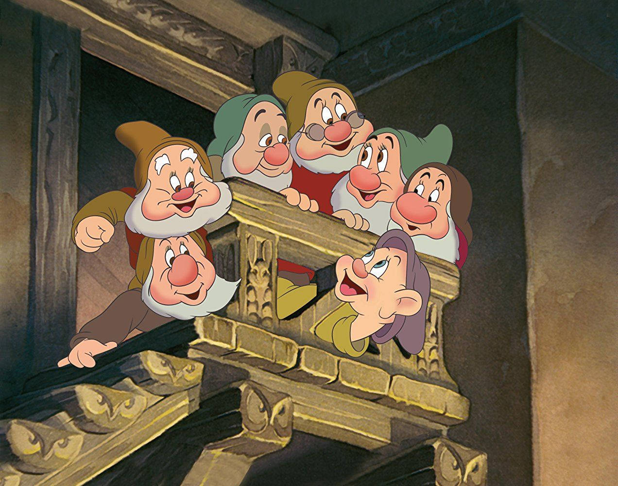 Dopey And The Six Dwarfs Wallpaper