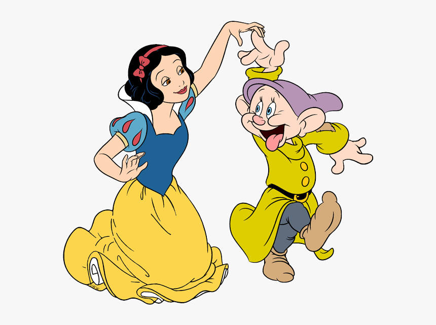 Dopey Dwarf Dancing With Snow White Wallpaper