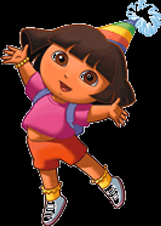 Dora Celebration Party Hat PNG