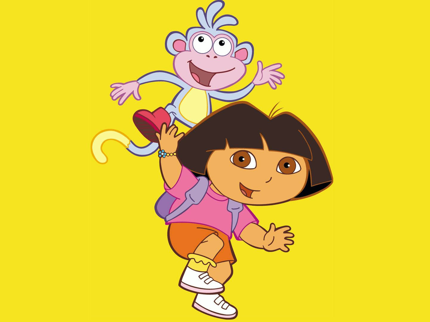 Dora The Explorer And Boots Ride Wallpaper