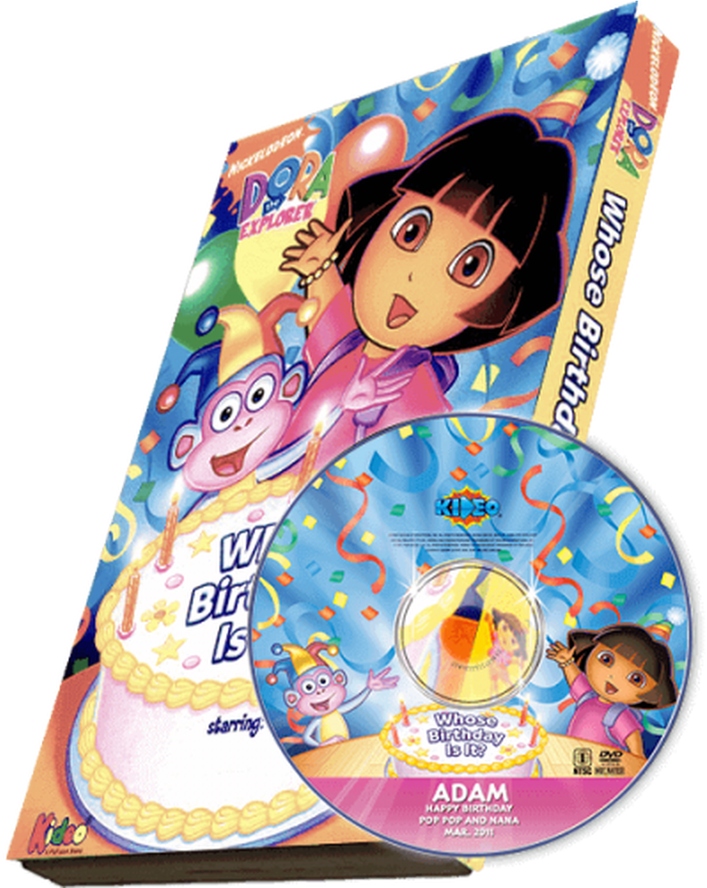 Dora The Explorer Birthday D V D Coverand Disc PNG