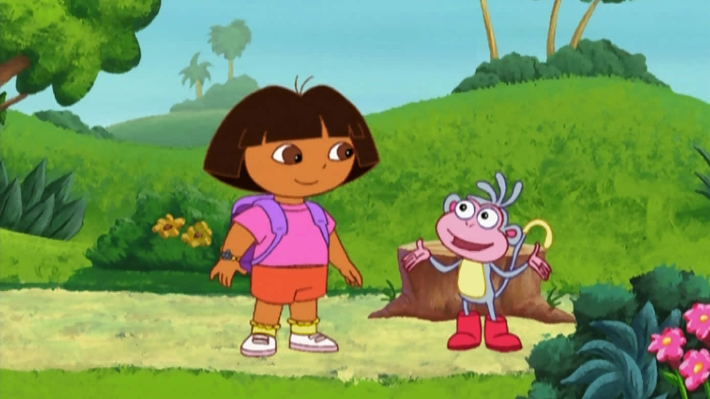 Dora and Boots on their adventurous journey