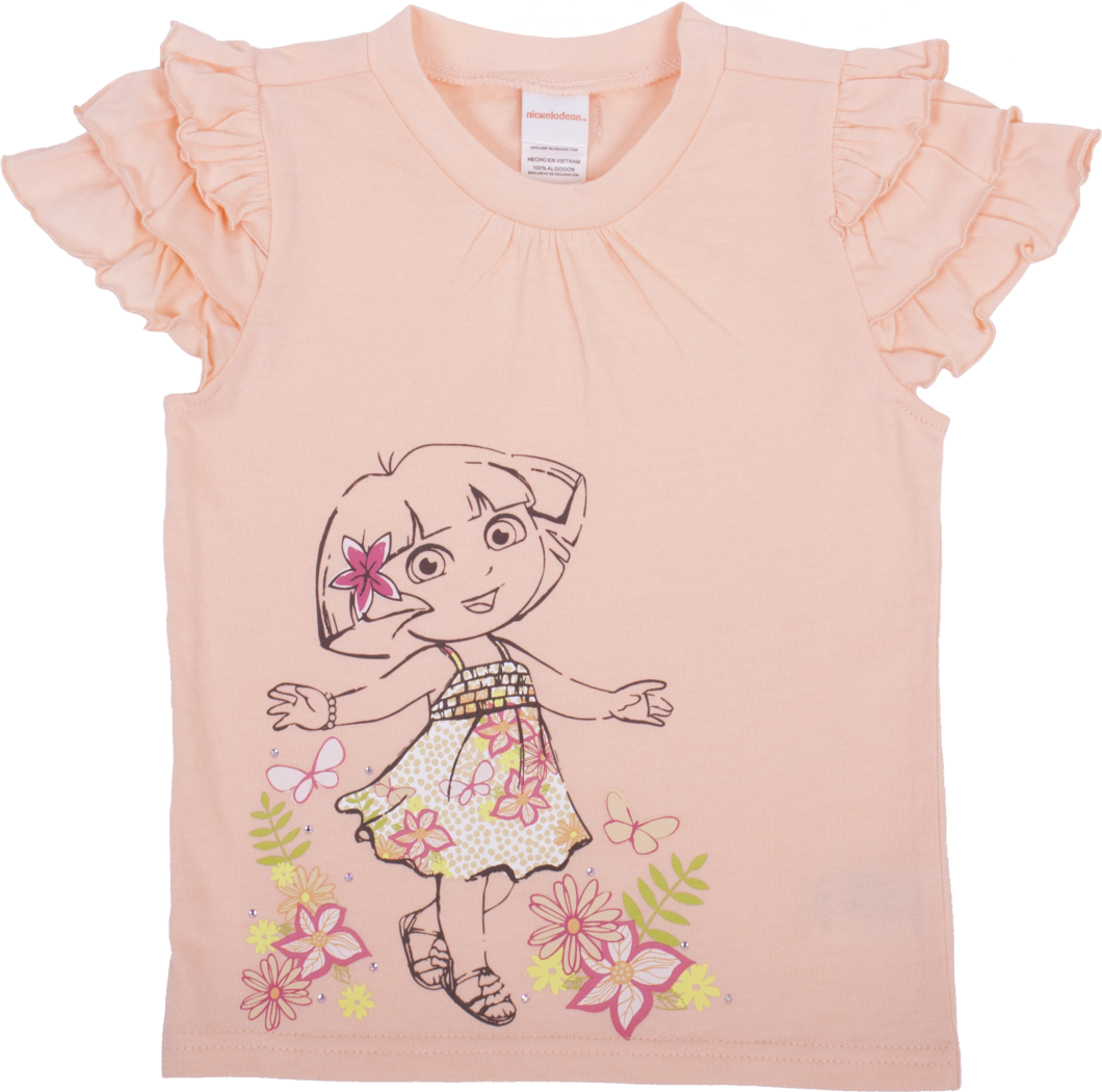 Dora The Explorer Pink Ruffle Shirt PNG