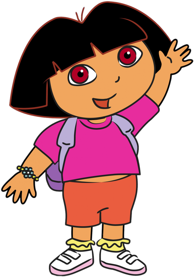 Download Dora The Explorer Waving | Wallpapers.com