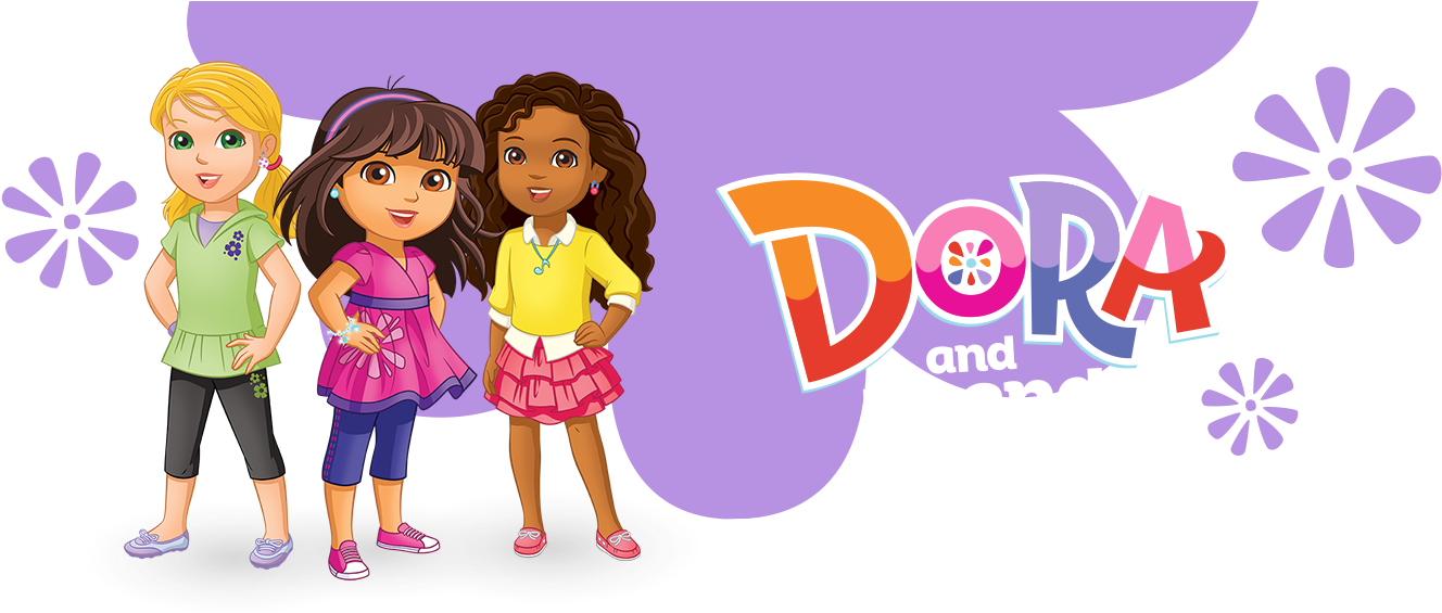 Doraand Friends Animated Characters PNG