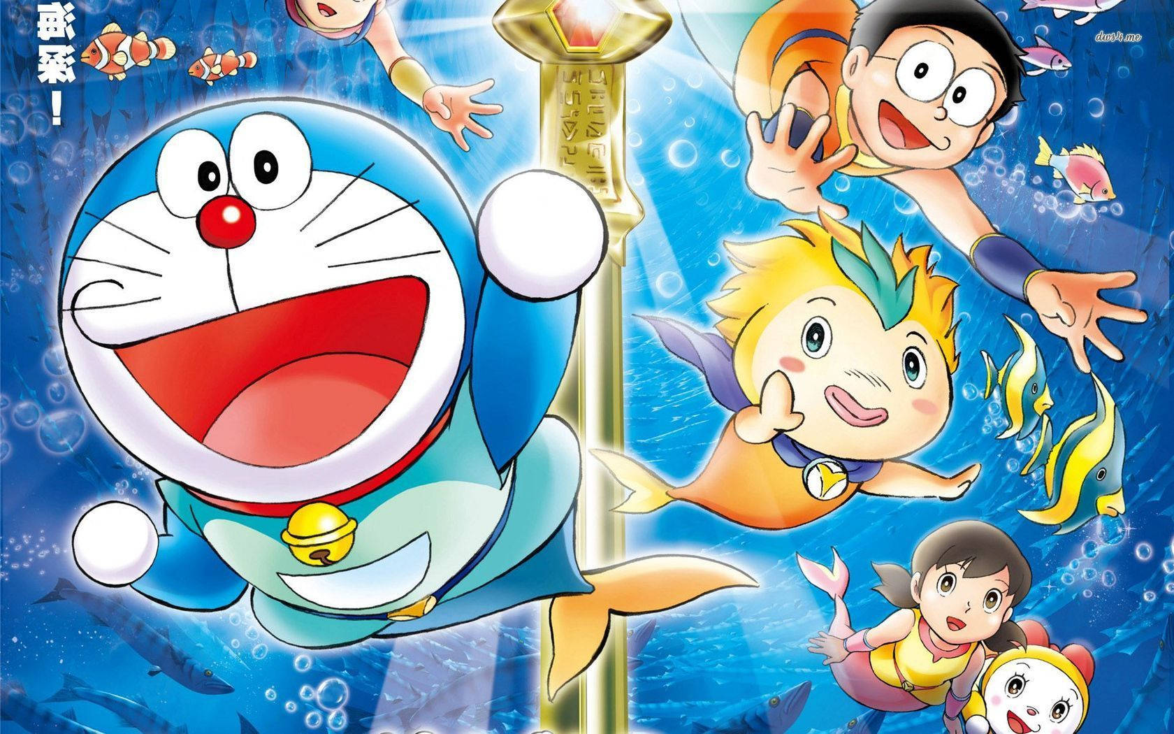Doraemon And Nobita Mermaid Poster Picture