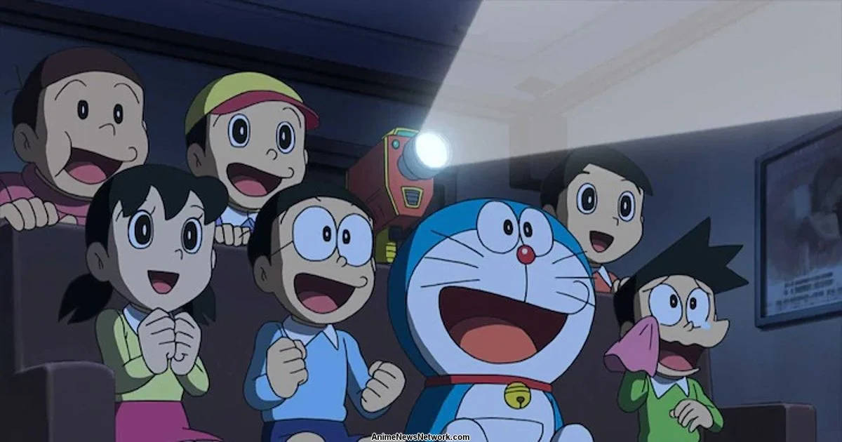 Download Doraemon And The Gang In The Cinema 4k Wallpaper 
