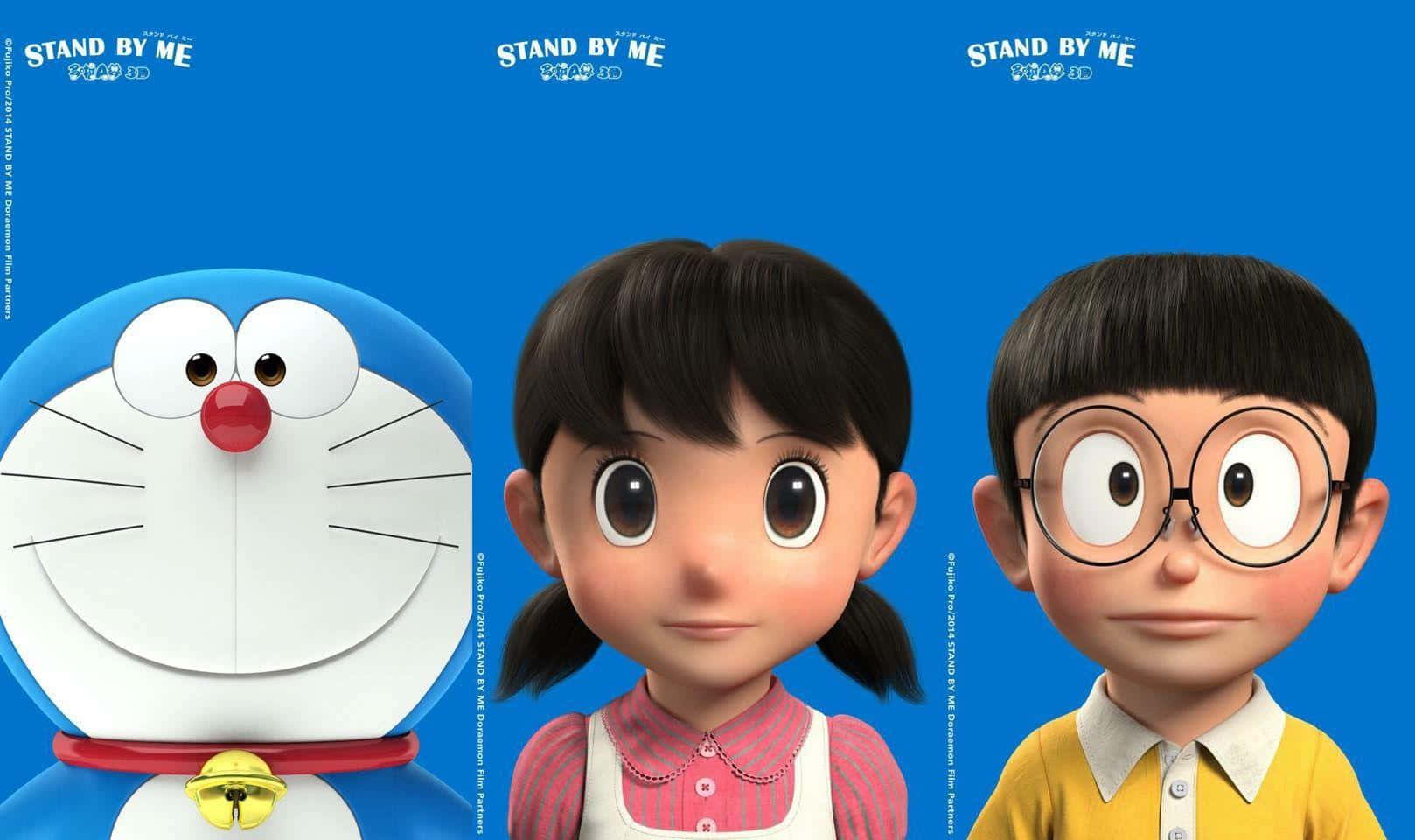 Væren Del Af Doraemons Verden Af Robotter Og Gadgets.