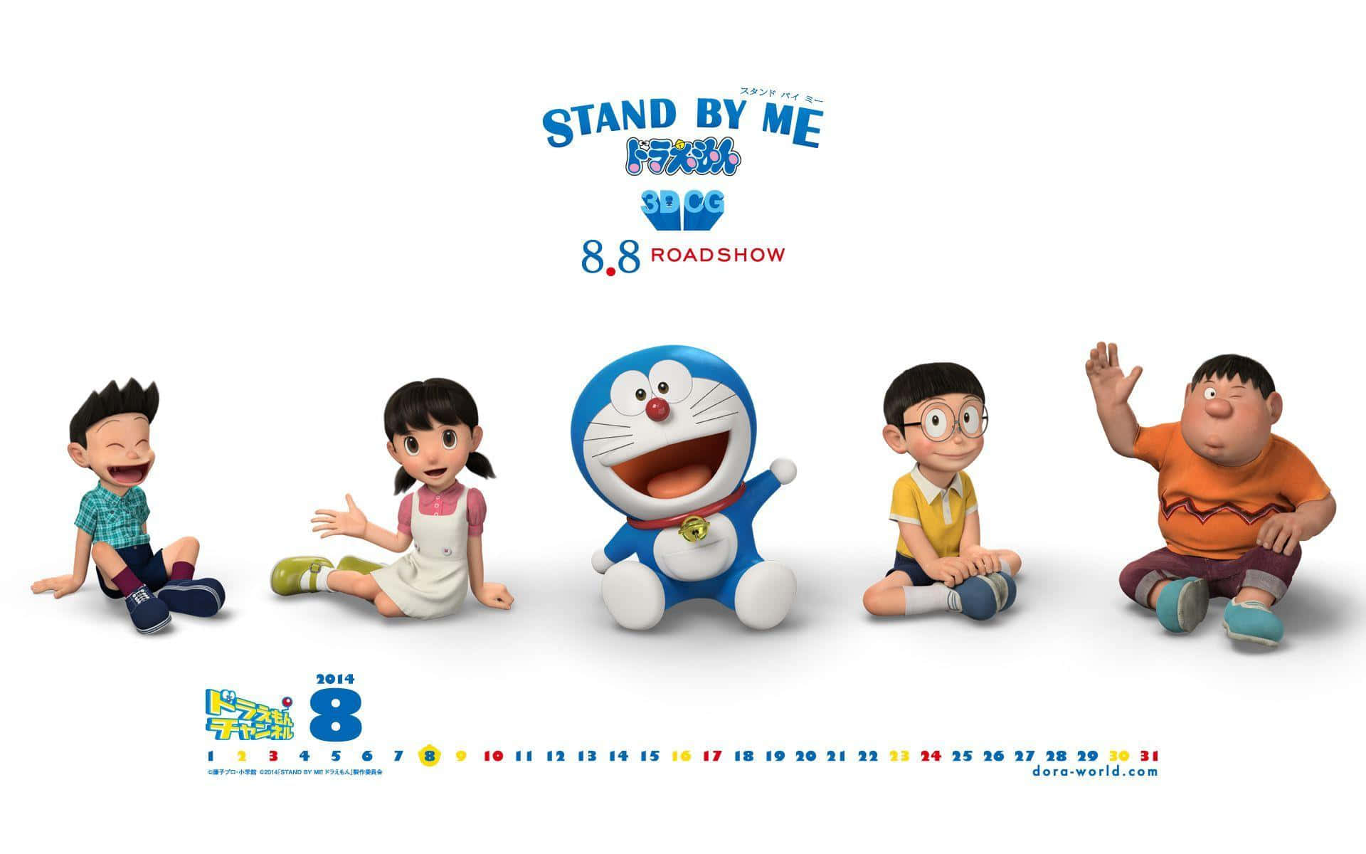 Doraemon,den Bedårande Tidsresande Robotkatten Från En Avlägsen Framtid.