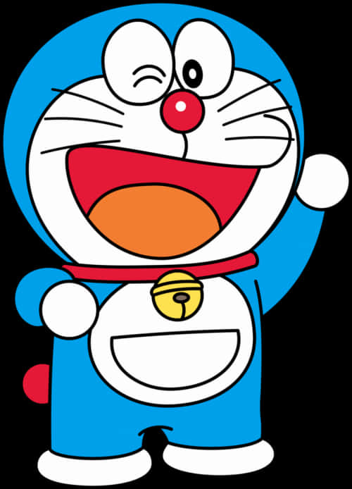 Doraemon Cheerful Robot Cat PNG