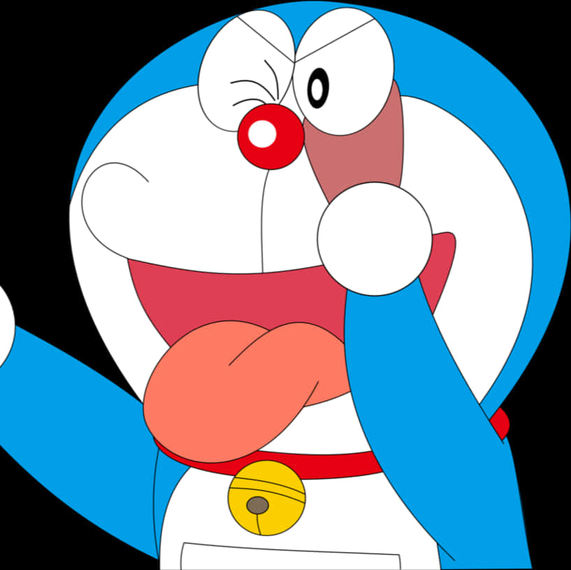 Doraemon Close Up Portrait PNG