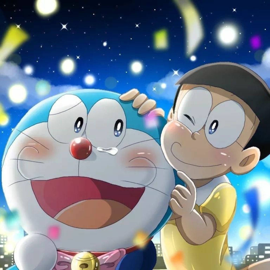 Doraemon E Nobita Emocionais Papel de Parede