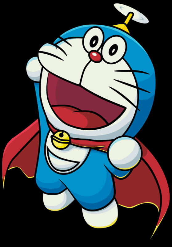 Doraemon Flyver Med Takecopter 4k Wallpaper