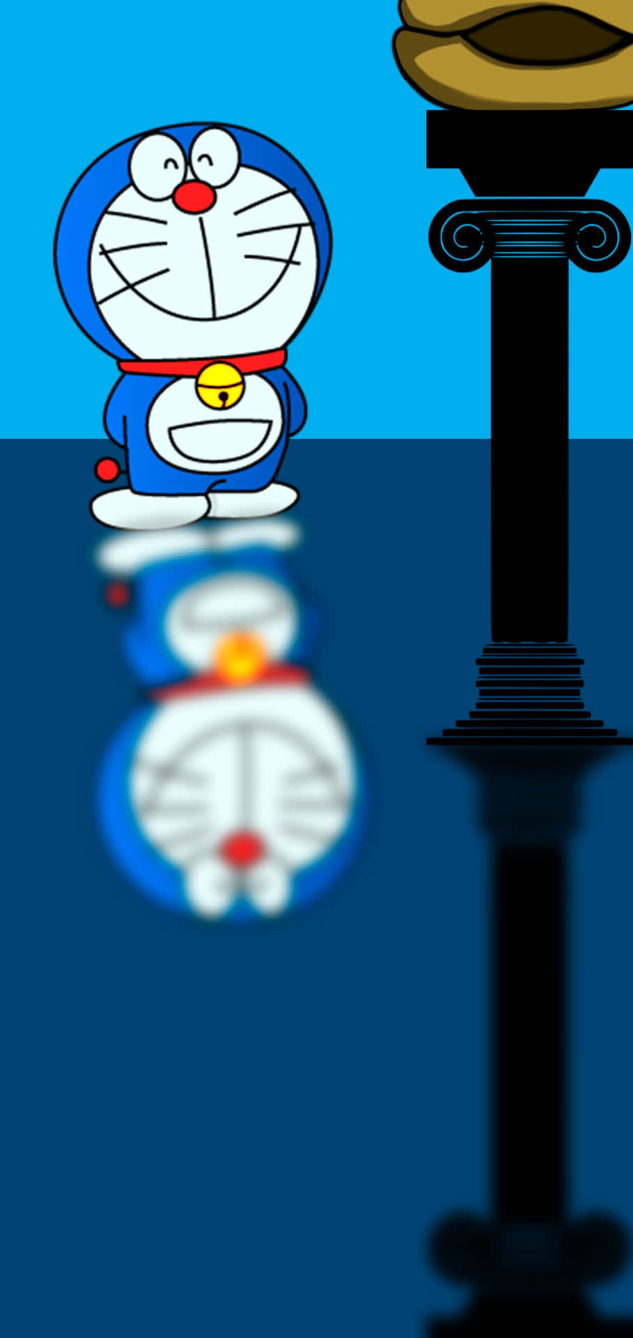 Fototpå Den Tokiga Och Roliga Doraemon