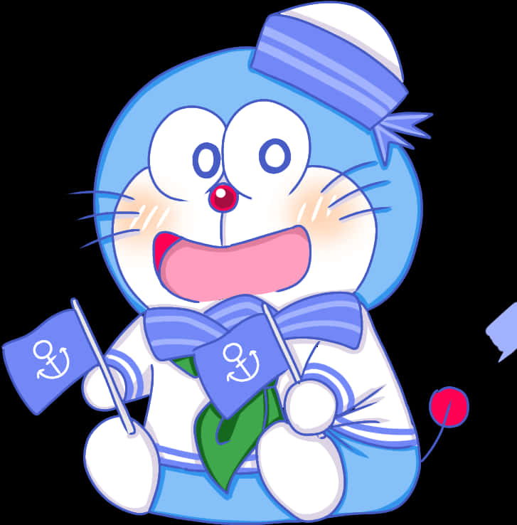 Doraemon Sailor Costume PNG