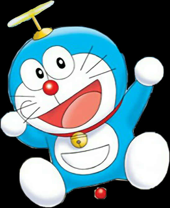 Download Doraemon Smiling Robot Cat | Wallpapers.com