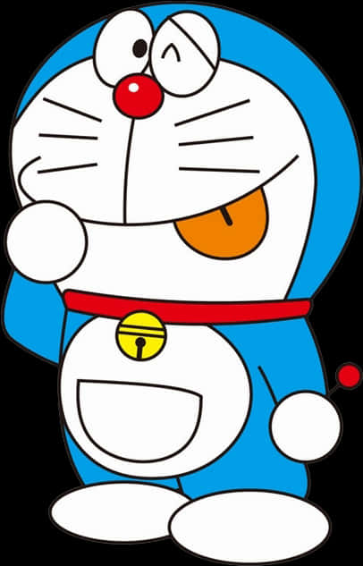 Doraemon Standing Smile PNG