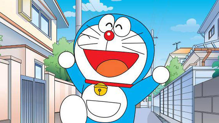 Doraemon Walking Down The Street 4k
