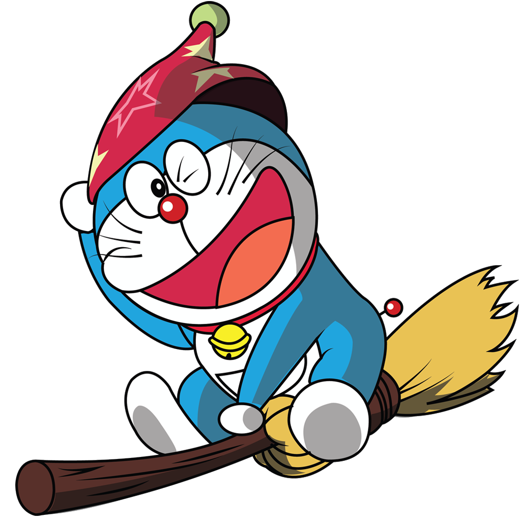 Doraemon Witch Costume Flying Broomstick