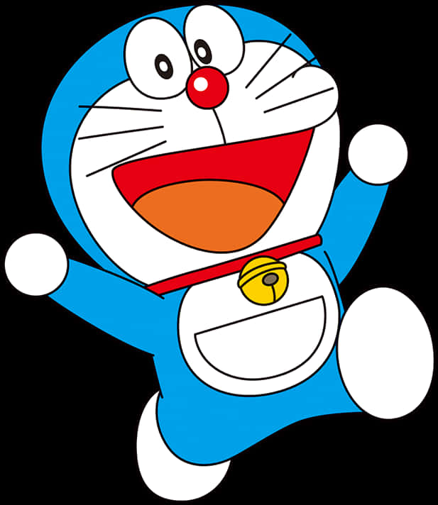 Doraemon_ Happy_ Character_ Art PNG