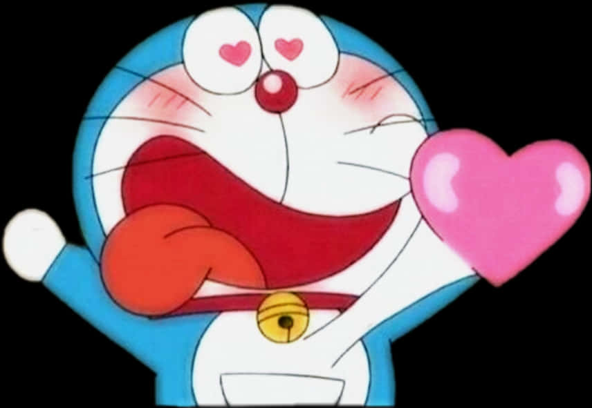 Doraemon_ Love_ Heart_ Animation PNG