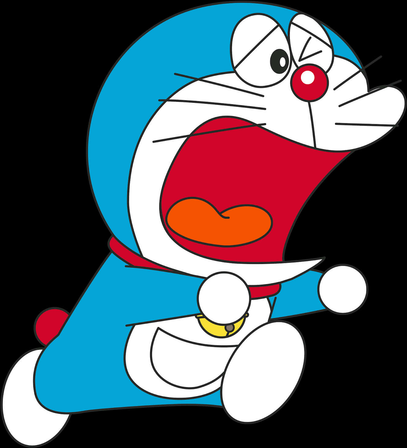 Doraemon_ Shocked_ Expression PNG