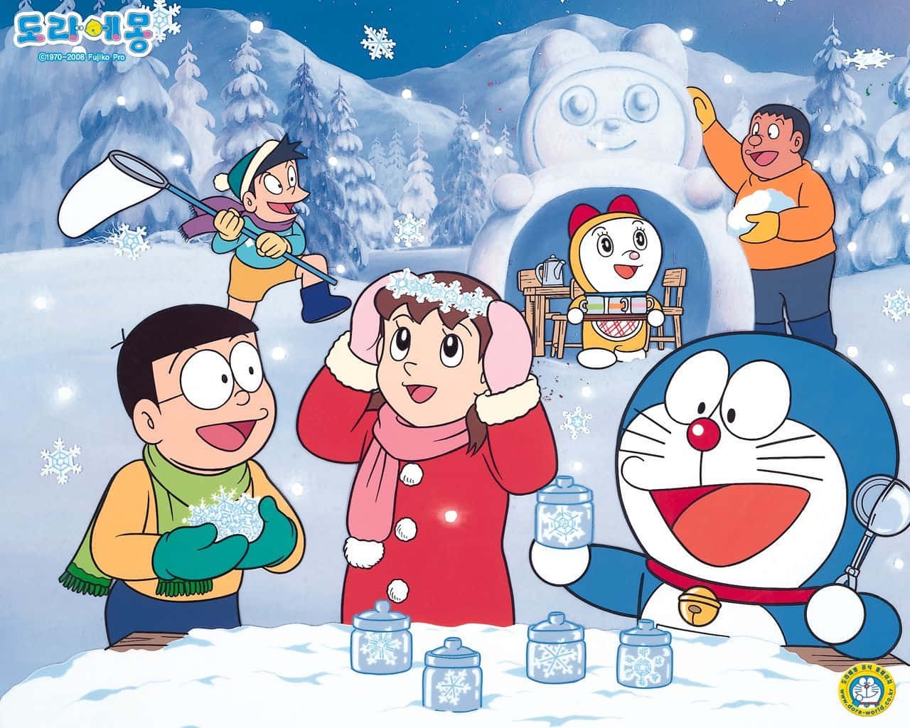 Doraemonbaggrundsbillede