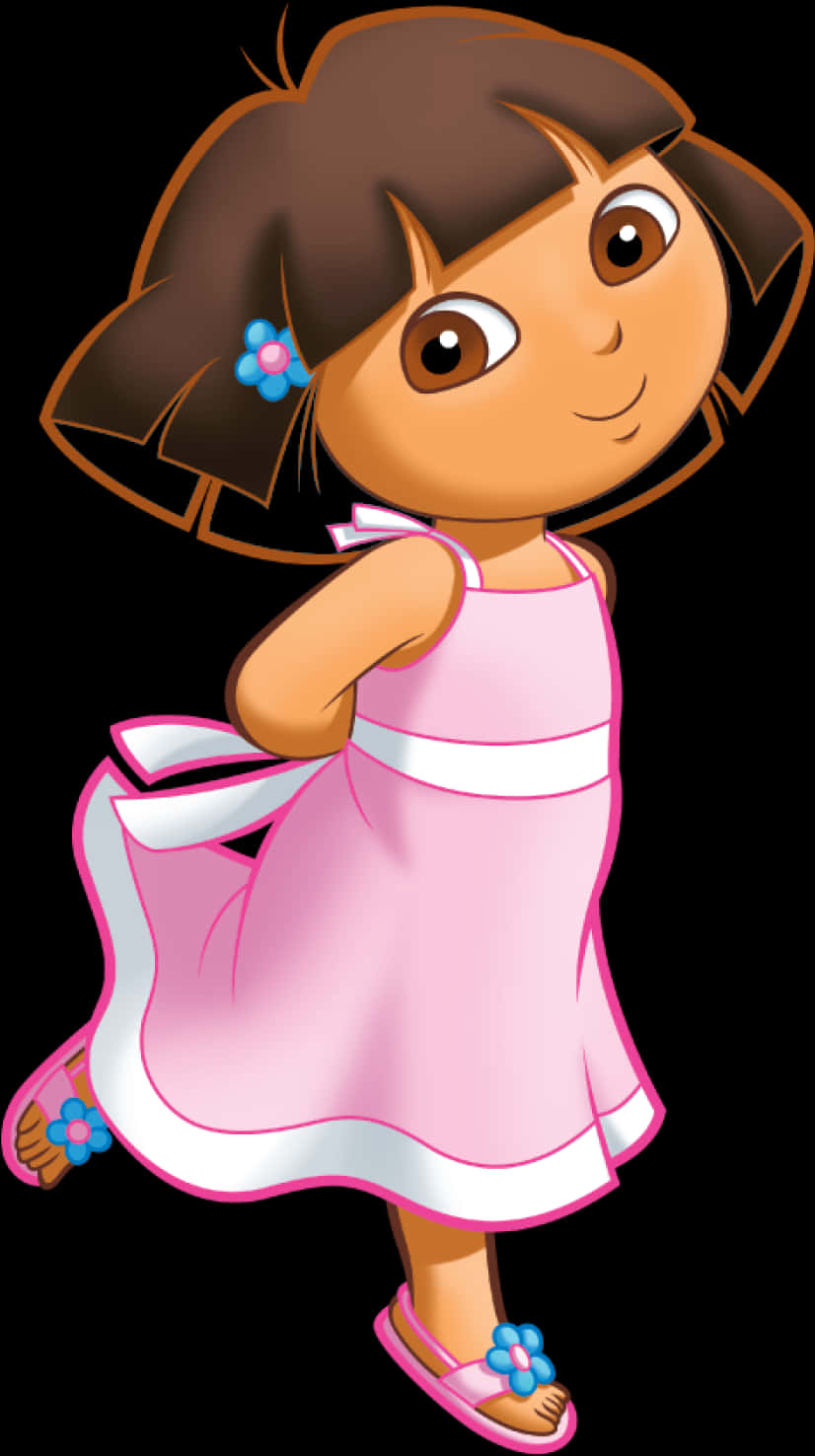 Dorain Pink Dress PNG