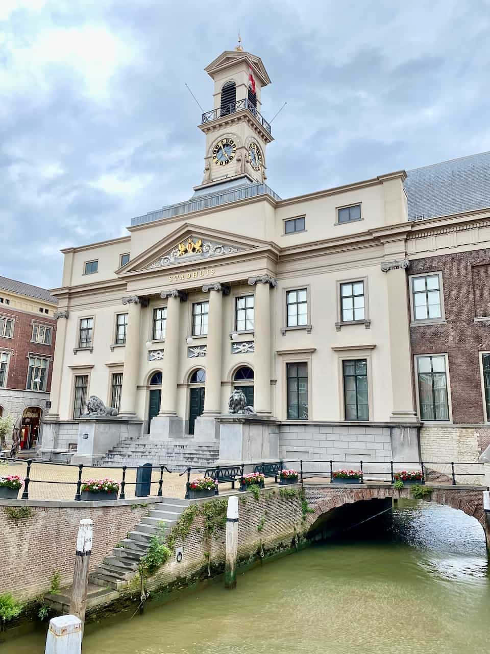 Dordrecht City Hall Clock Tower Wallpaper