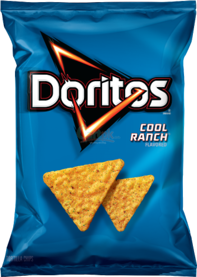 Doritos Cool Ranch Flavored Chips Package PNG