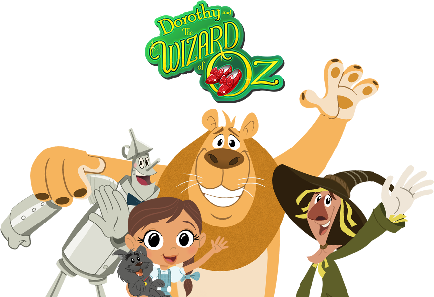 Dorothyand Wizardof Oz Animated Characters PNG