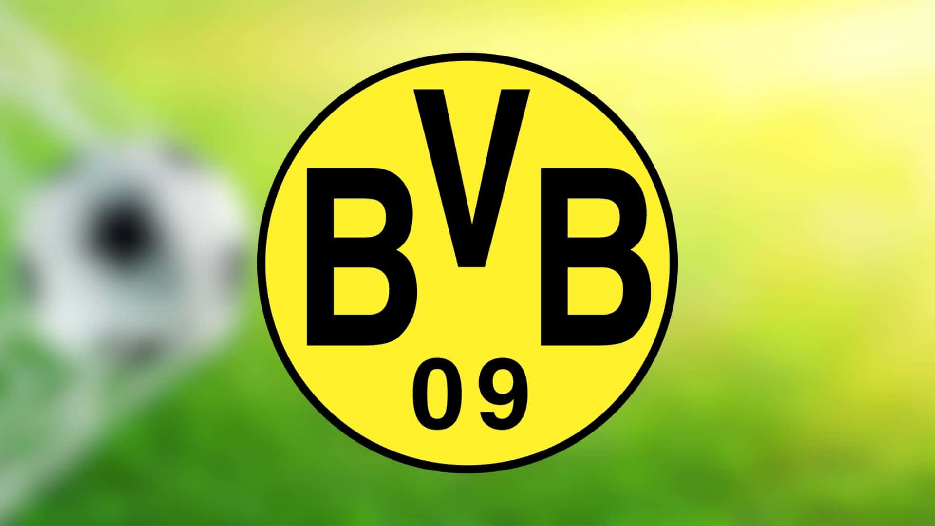 Bvb09-logo På En Grøn Mark. Wallpaper