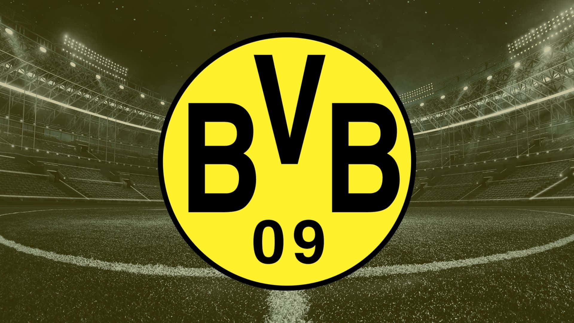 Fodboldfansfejrer Borussia Dortmund På Signal Iduna Park. Wallpaper