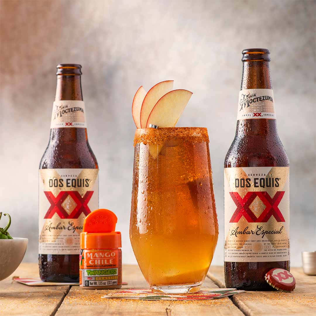 Dos Equis Ambar Especial Met Mango Chile Achtergrond