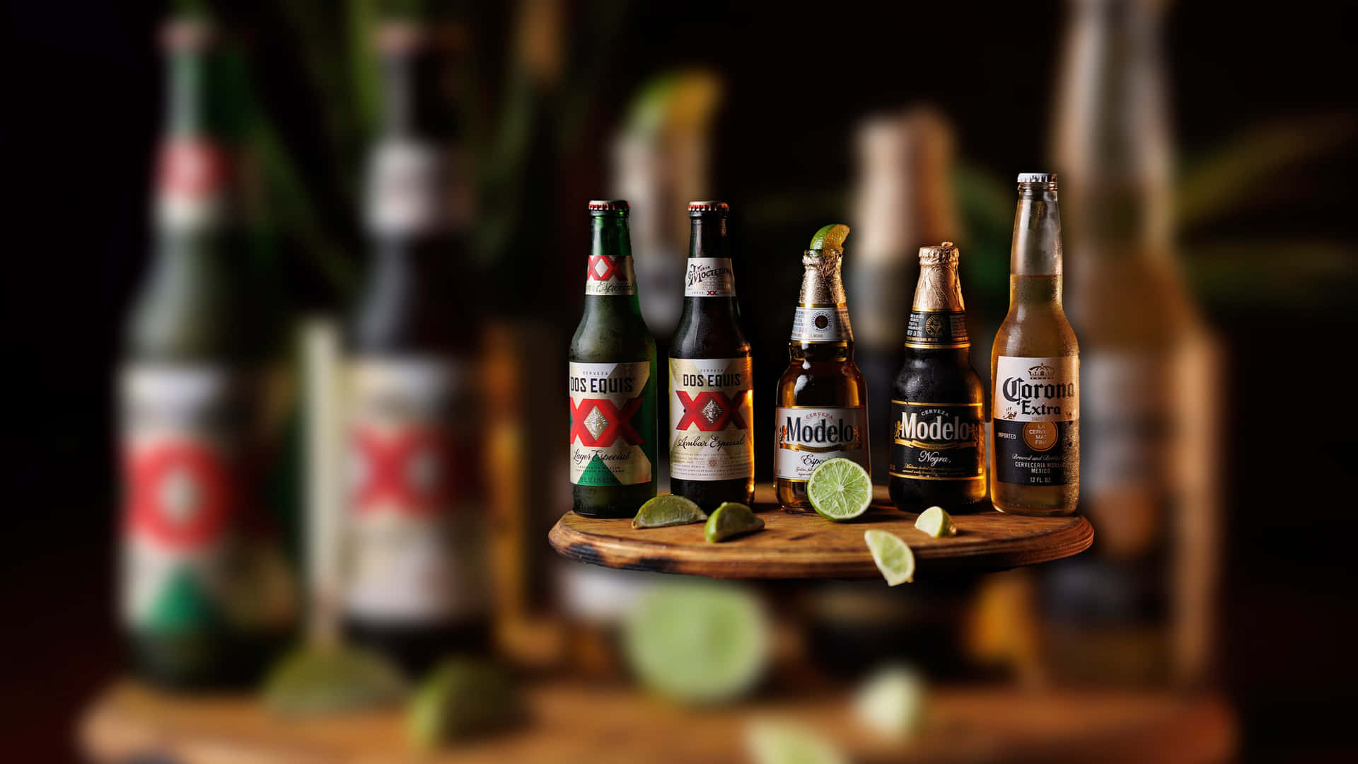 Dos Equis Bier Selectie Achtergrond