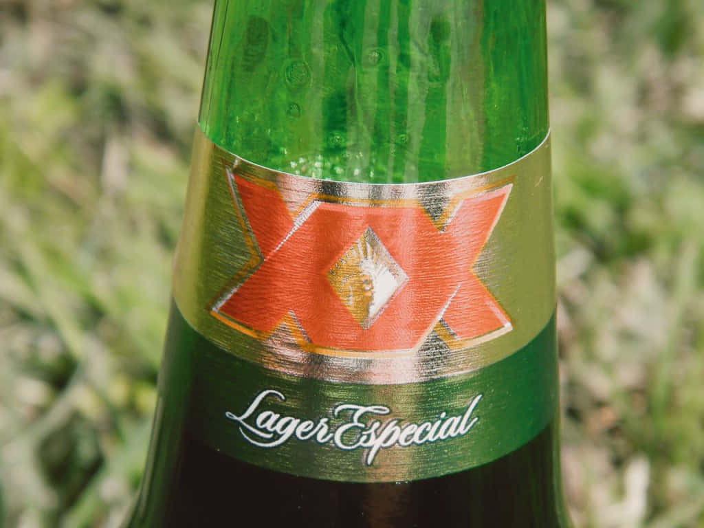 Dos Equis Lager Especial Fles Achtergrond