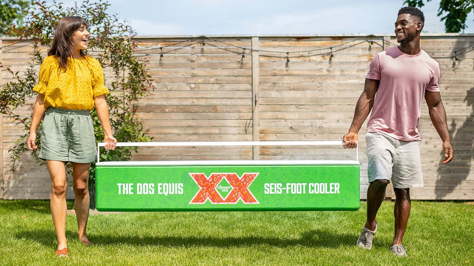 Dos Equis Seis Foot Cooler Promotie Achtergrond